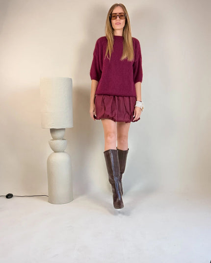 SWETER TIMOTHY BURGUNDOWY - BLUMANIA