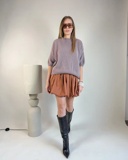 SWETER TIMOTHY TAUPE - BLUMANIA