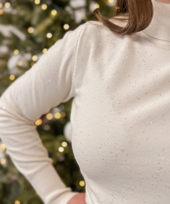 SWETER Z GOLFEM SHINE LEMONADA KREMOWY - BLUMANIA