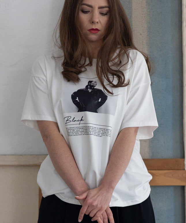 T - SHIRT ELIZZ BIAŁY - BLUMANIA