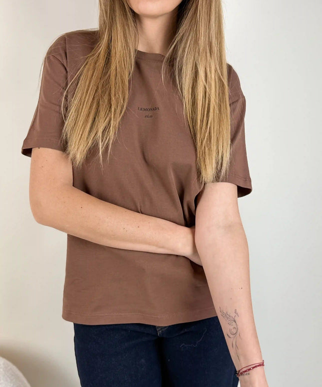 T - SHIRT LEMONADA ATELIER BRĄZOWY - BLUMANIA