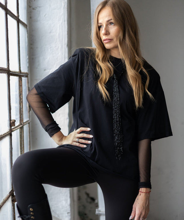 T - SHIRT WERA CZARNY - BLUMANIA