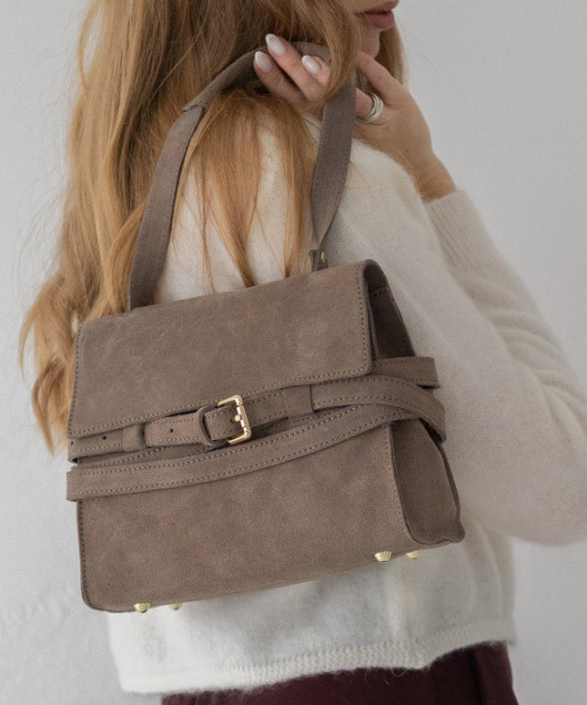 TOREBKA ZE SKÓRY NATURALNEJ JULIET TAUPE - BLUMANIA