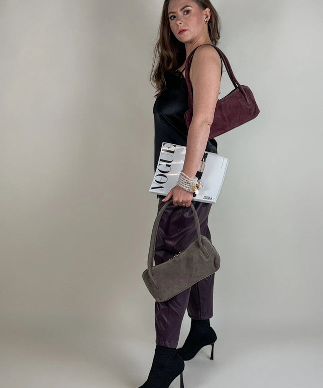 TOREBKA ZE SKÓRY NATURALNEJ LUNA BORDOWA - BLUMANIA