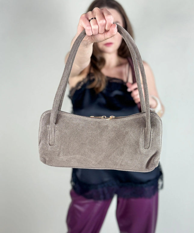 TOREBKA ZE SKÓRY NATURALNEJ LUNA TAUPE - BLUMANIA